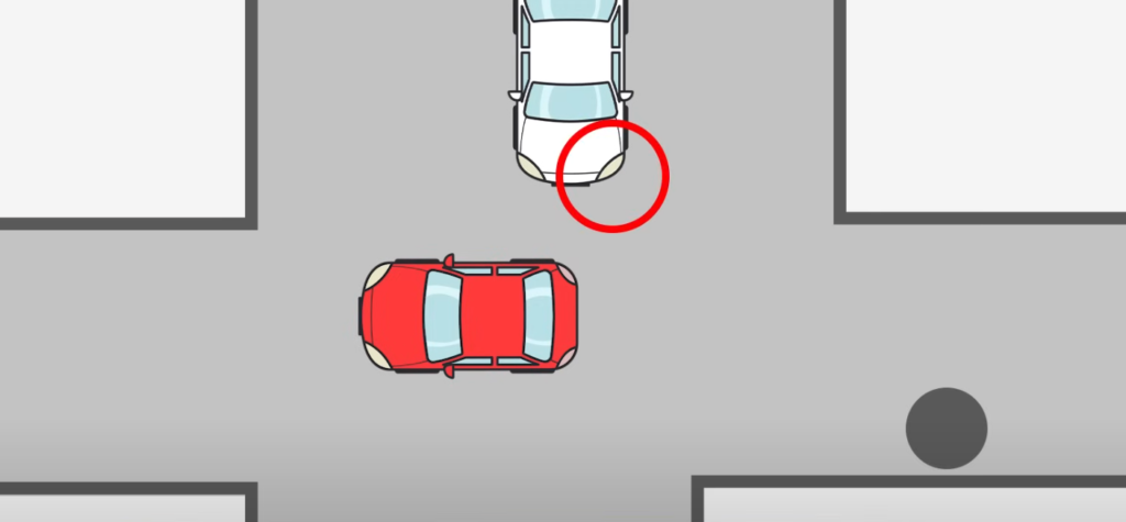 車庫入れ｜車体の位置