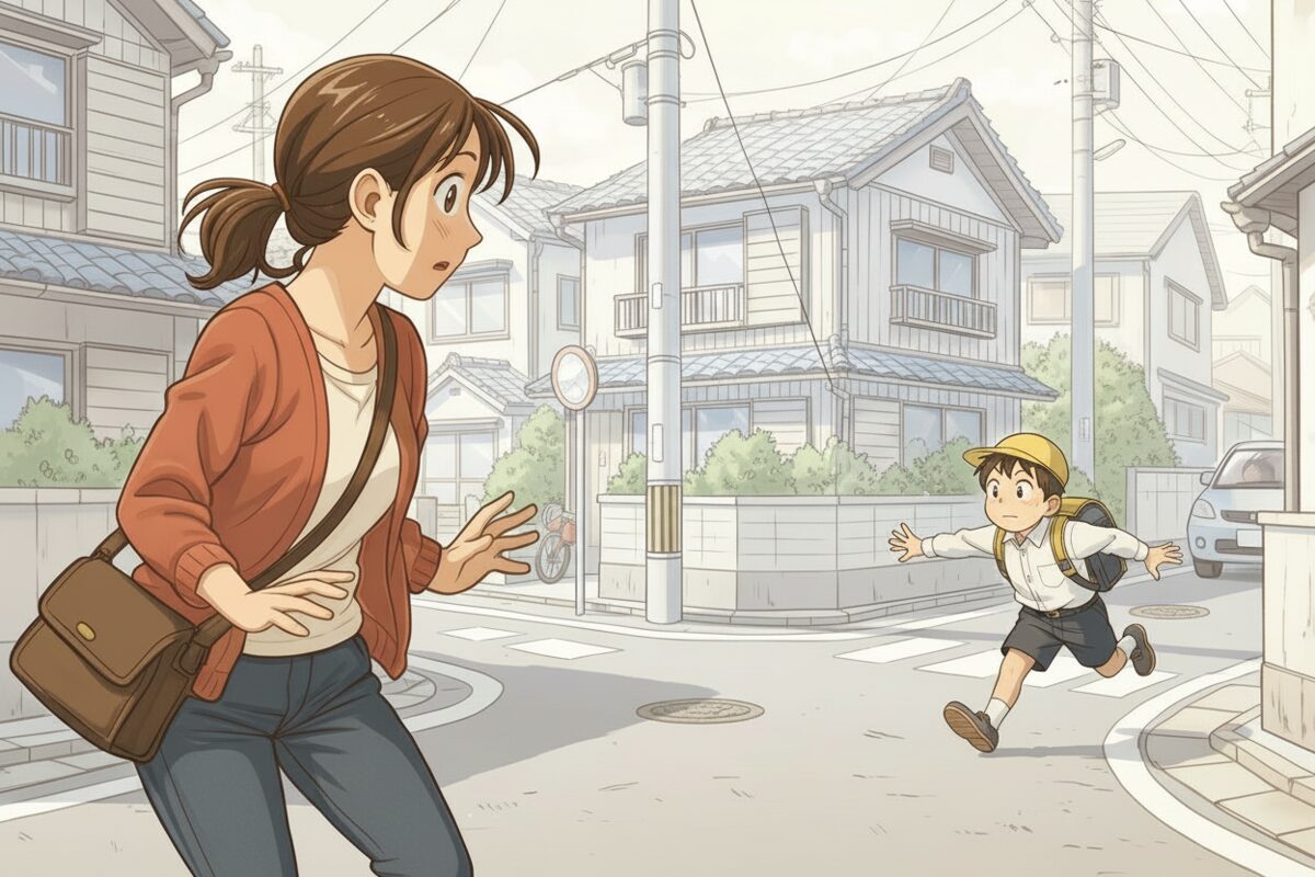 徒歩で交通環境を観察する