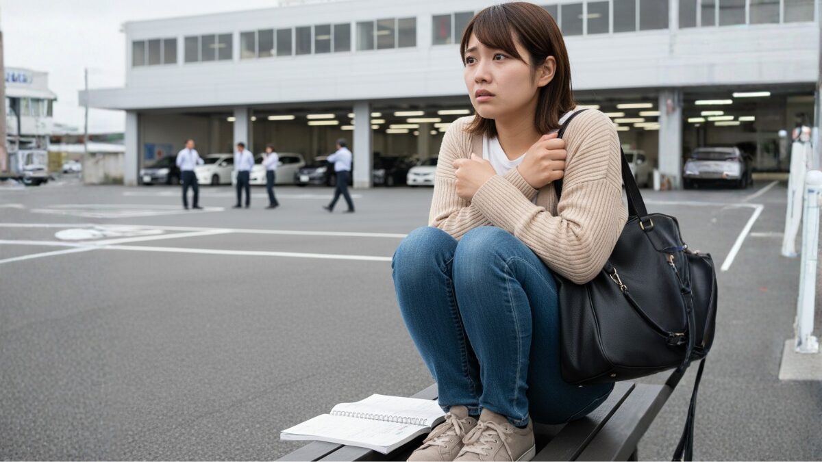 教習が怖い女性