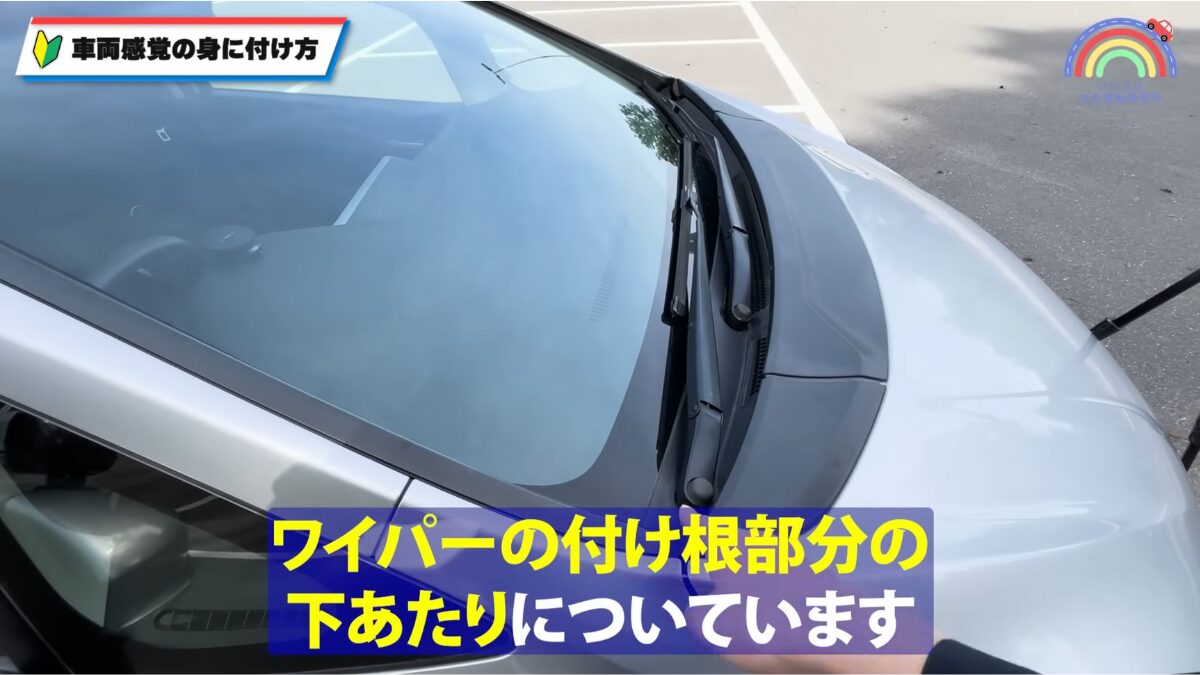 ボンネットとタイヤの位置関係