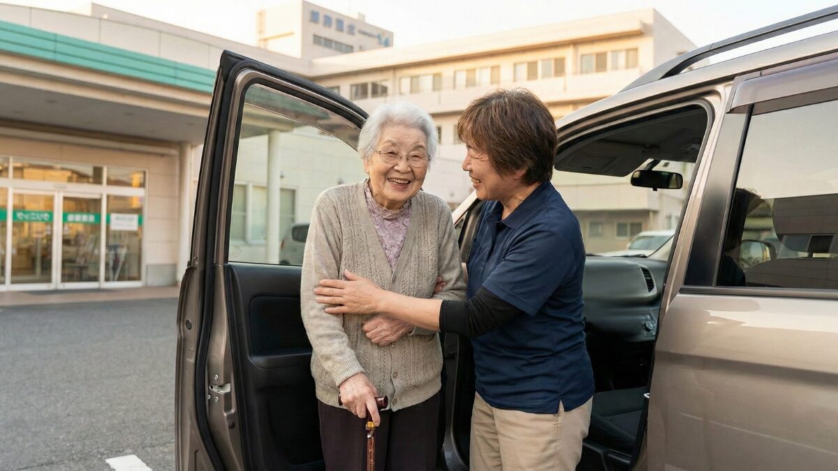 親の通院・介護送迎で運転