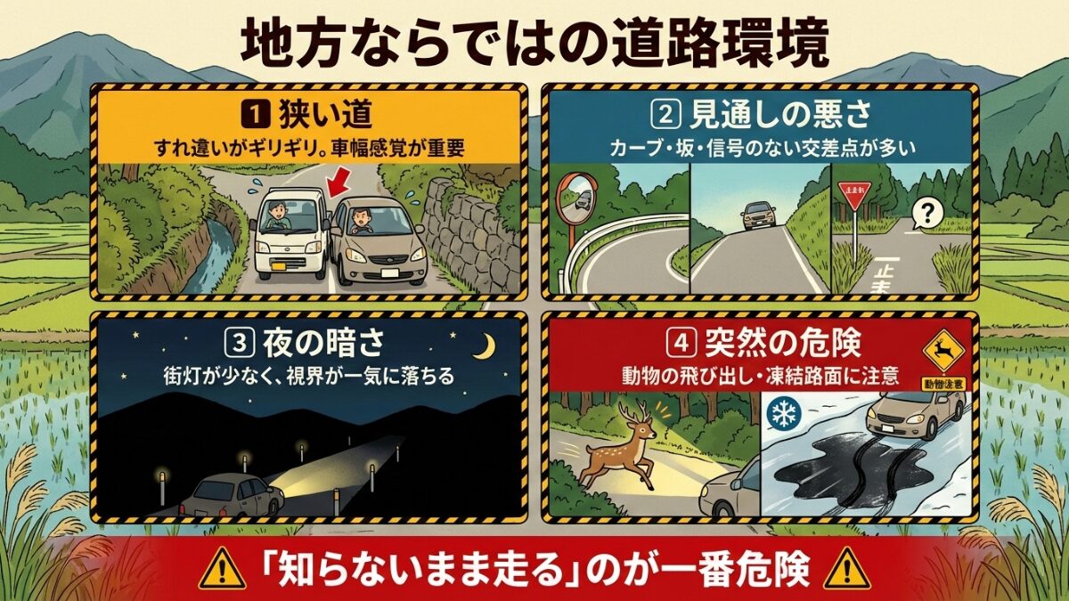 地方ならではの道路環境