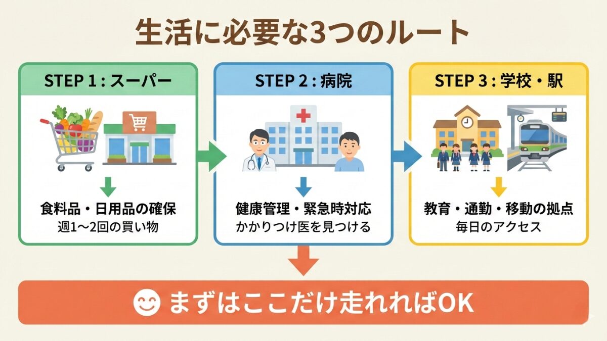 生活に必要な3つのルート