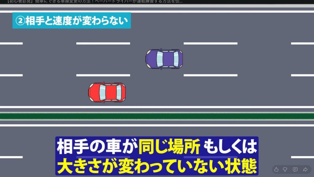 ミラーの見え方(変わらない場合)