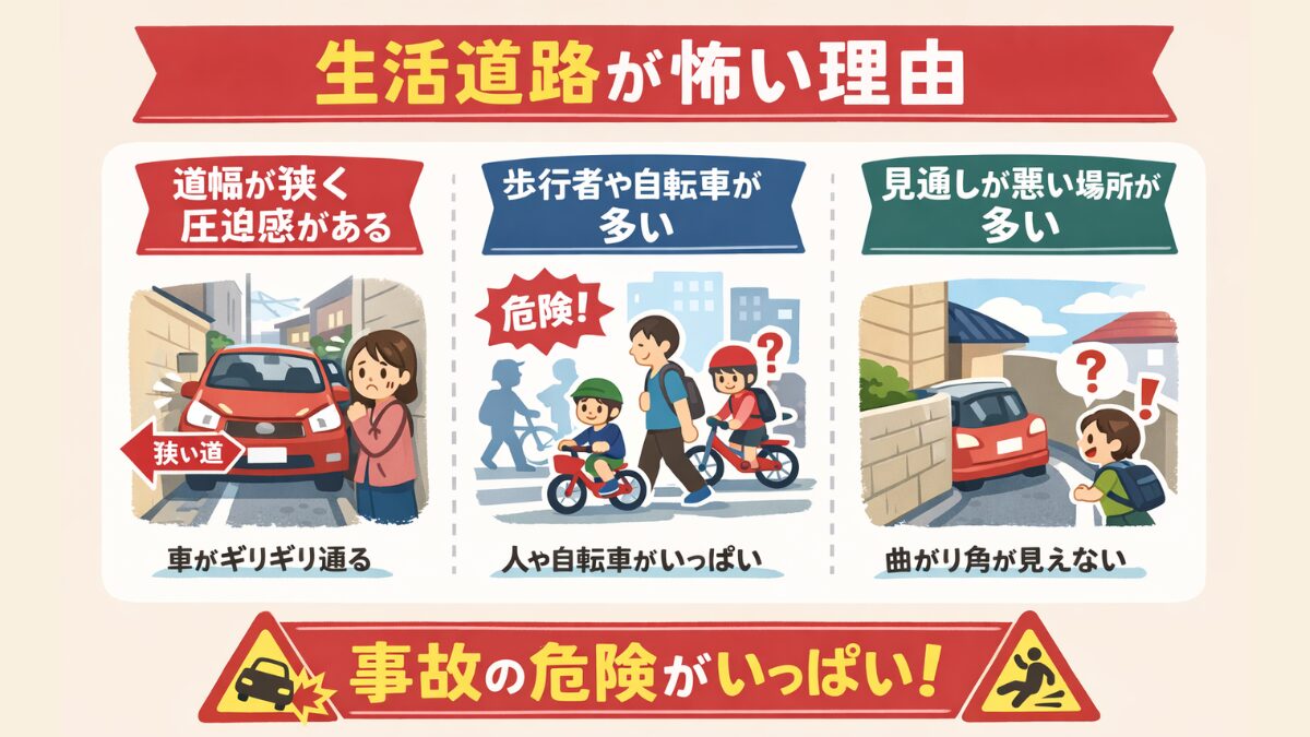 生活道路が怖い理由