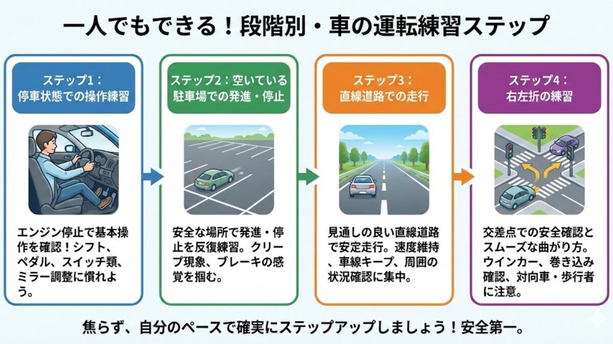 一人でできる段階練習