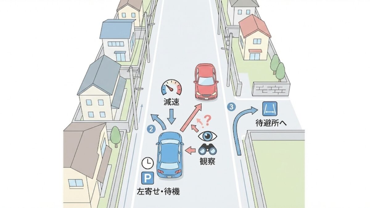 すれ違いのコツ