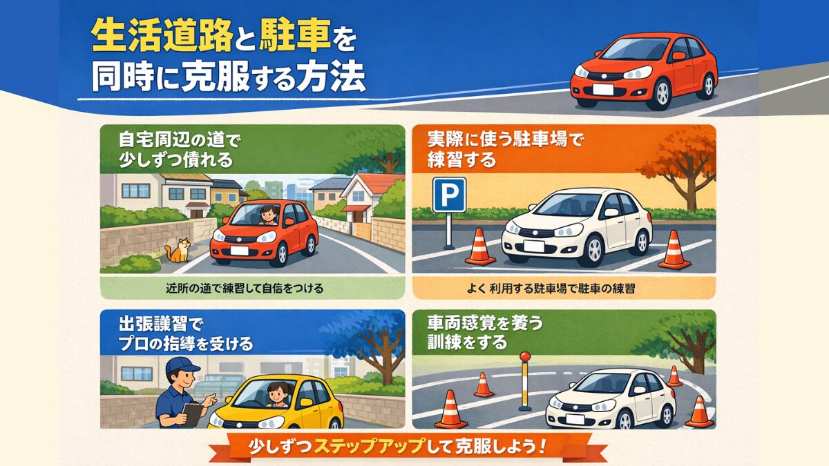 生活道路と駐車を同時に克服する方法
