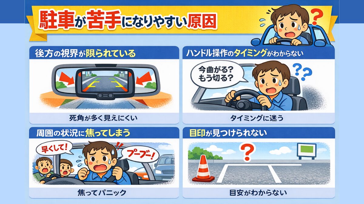 駐車が苦手になりやすい原因