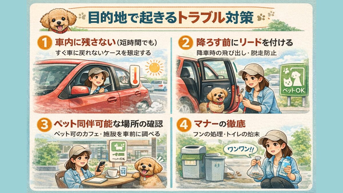 目的地で起きるトラブル対策 