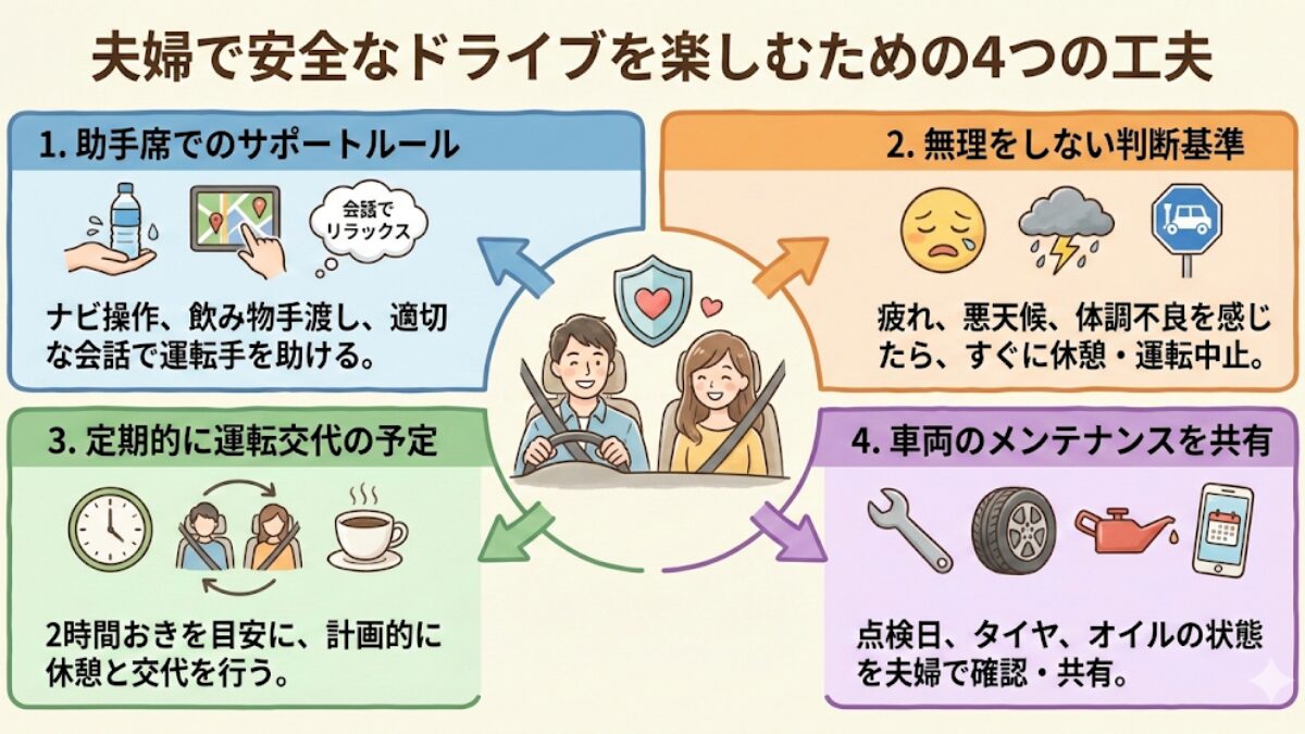 夫婦で安全を守る工夫