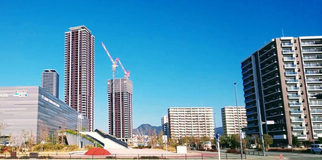 イオンモール香椎浜付近〜都市高速出入口周辺エリア width=