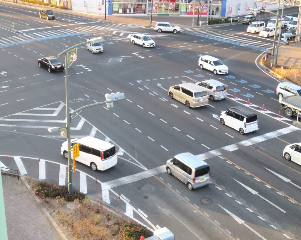 大正通・千本松大橋方面道路